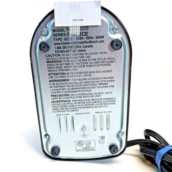 Hamilton Beach Commercial HDC200B Single Cup Coffee Maker Black Original Box - Picture 6 of 12